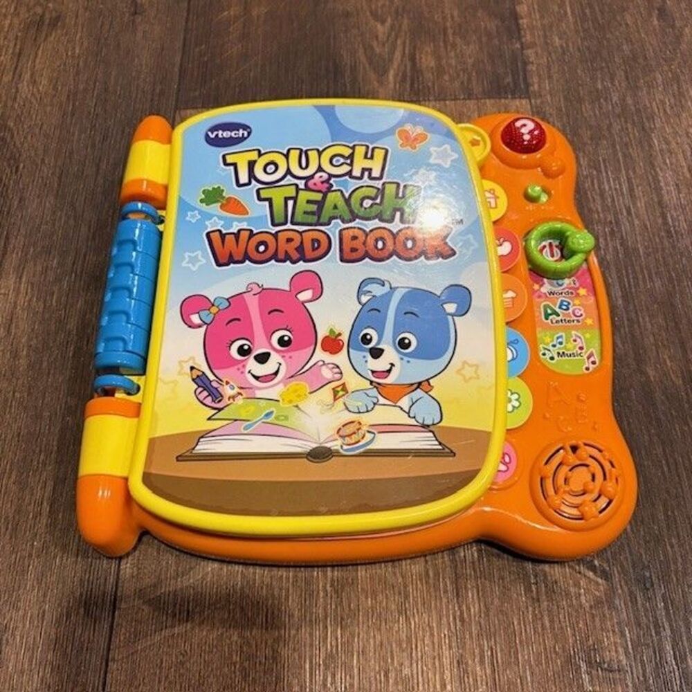 VTech Touch & Teach Word Book Interactive Learning Toy ABC Music Tested